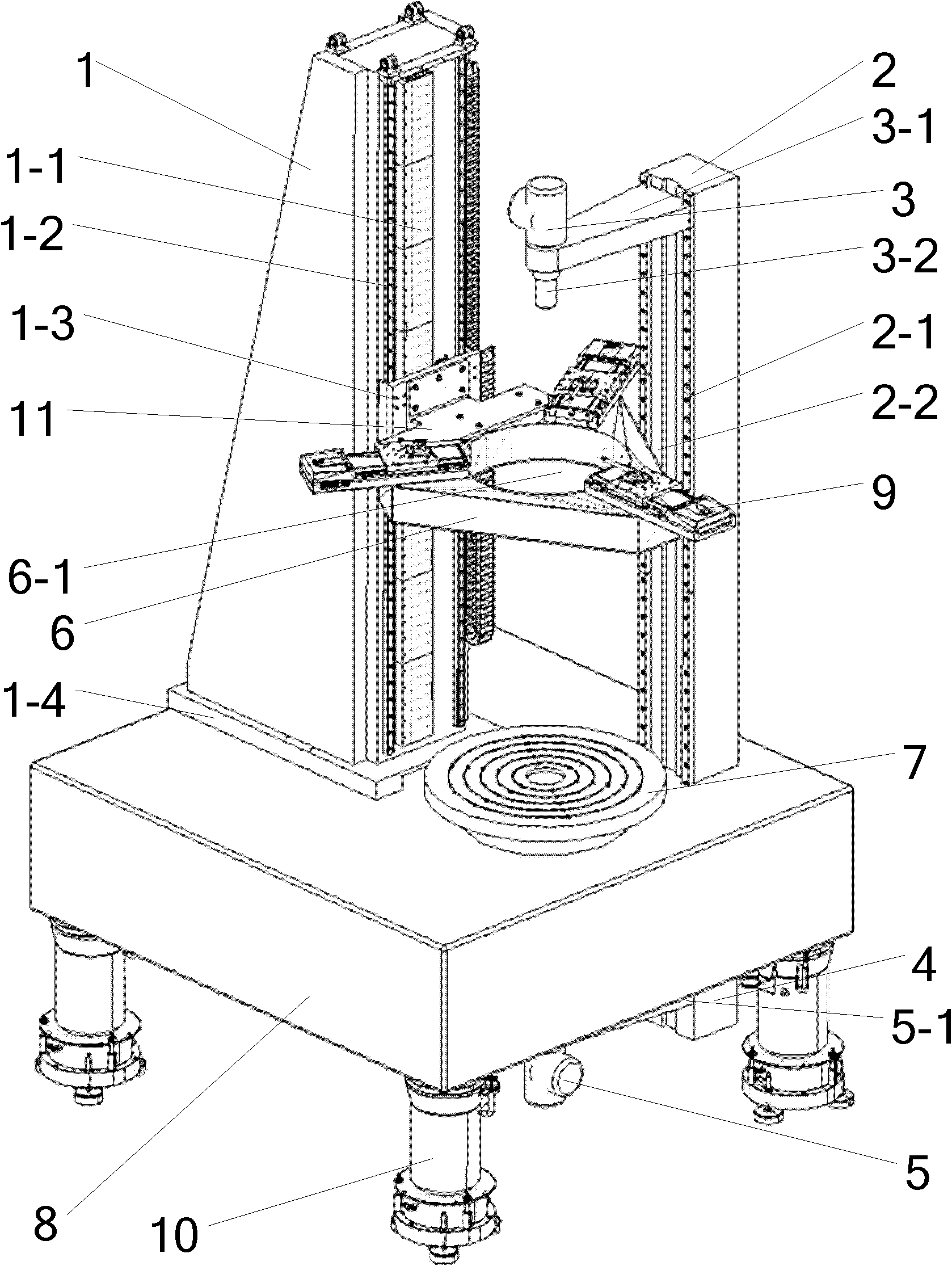 An assembly and adjustment device for projection objective lens of lithography machine