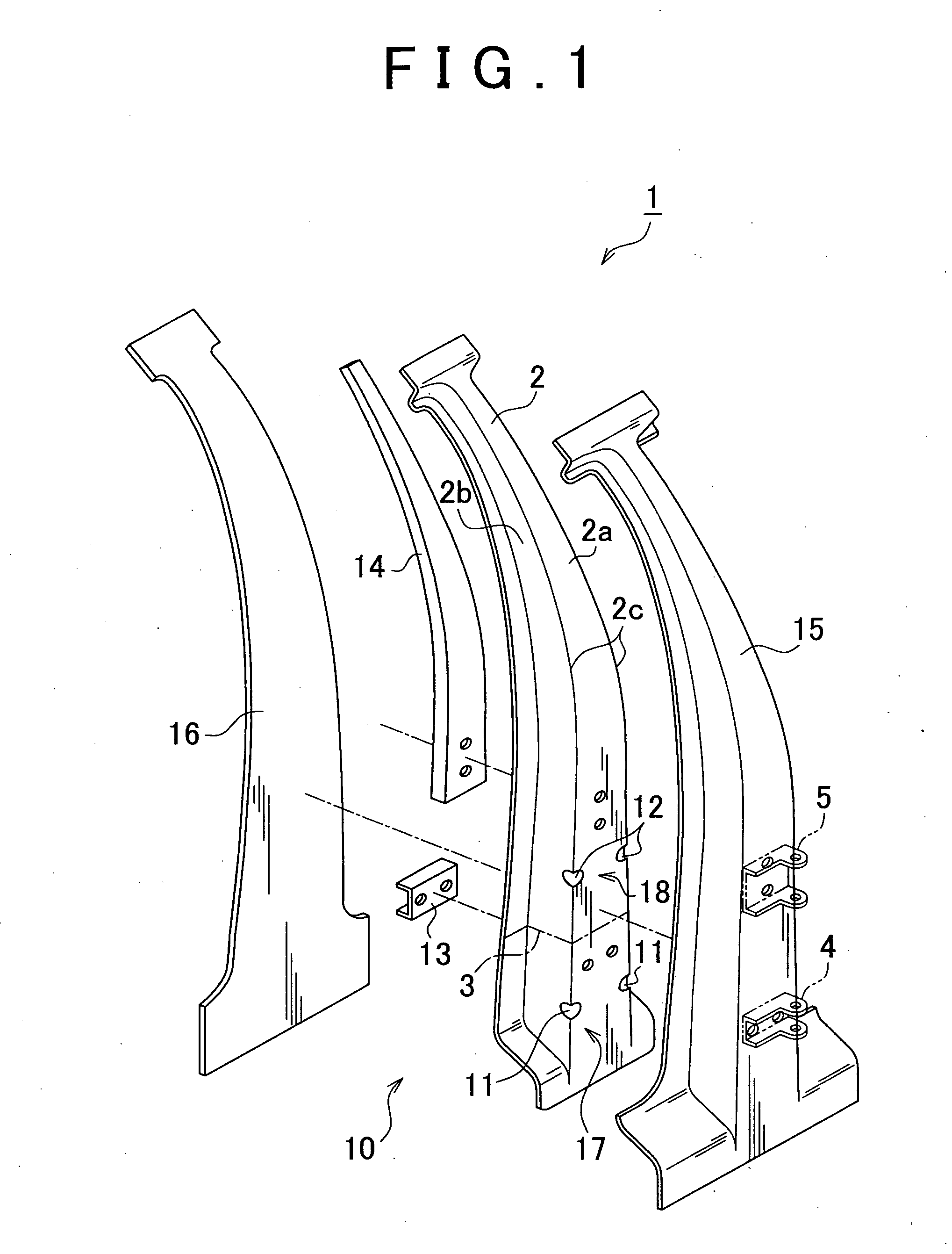 Pillar structure of vehicle and method for manufacturing the same