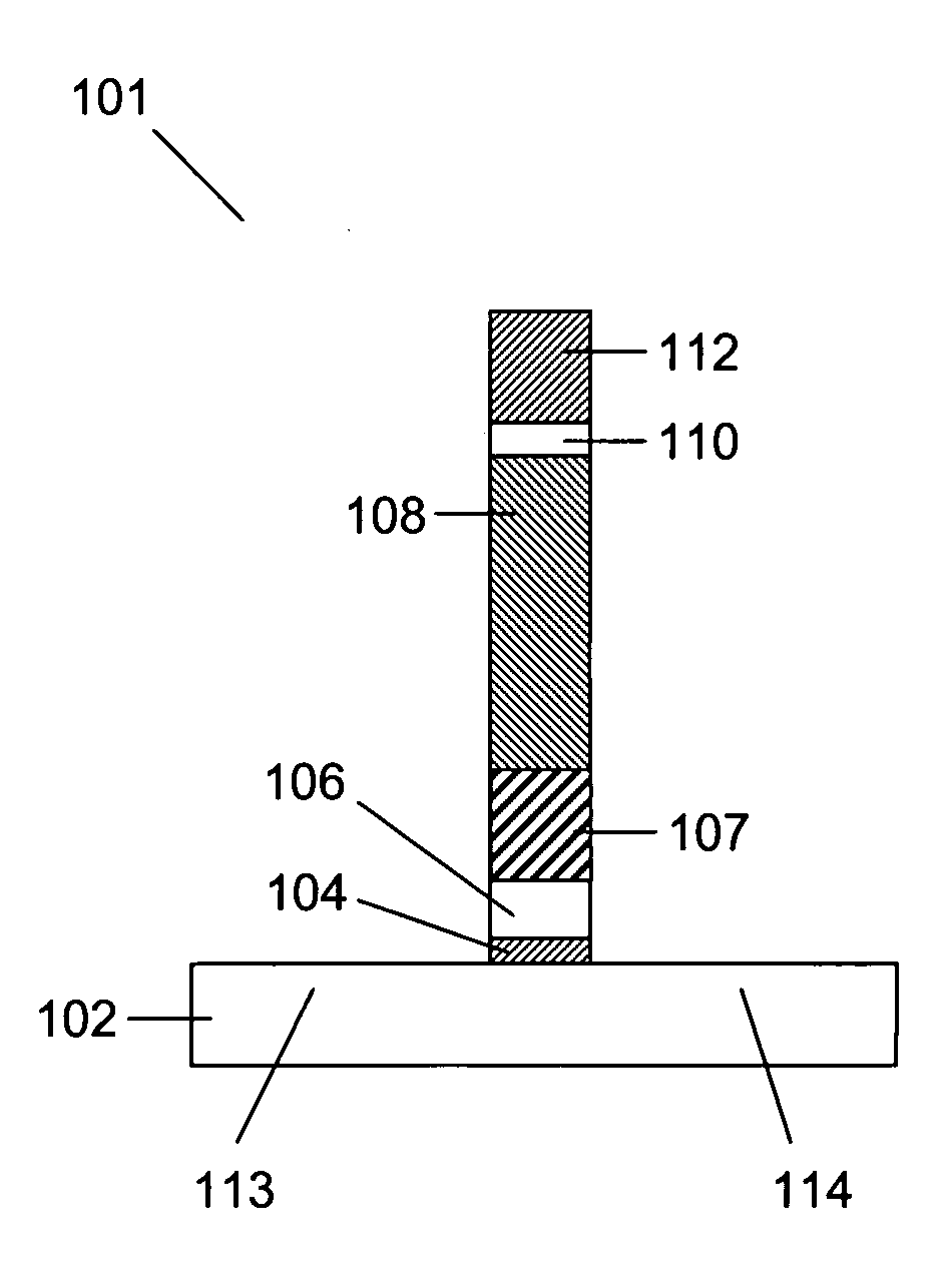 Method and system for forming a feature in a high-k layer