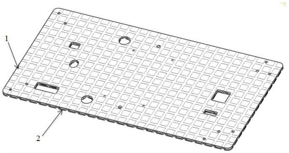 Bottom plate for engineering machine cab