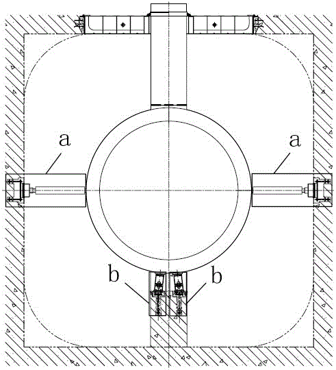 A support device for a bulb tubular unit