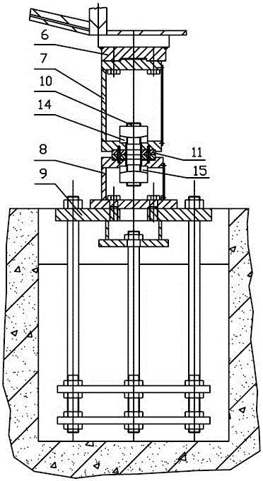 A support device for a bulb tubular unit