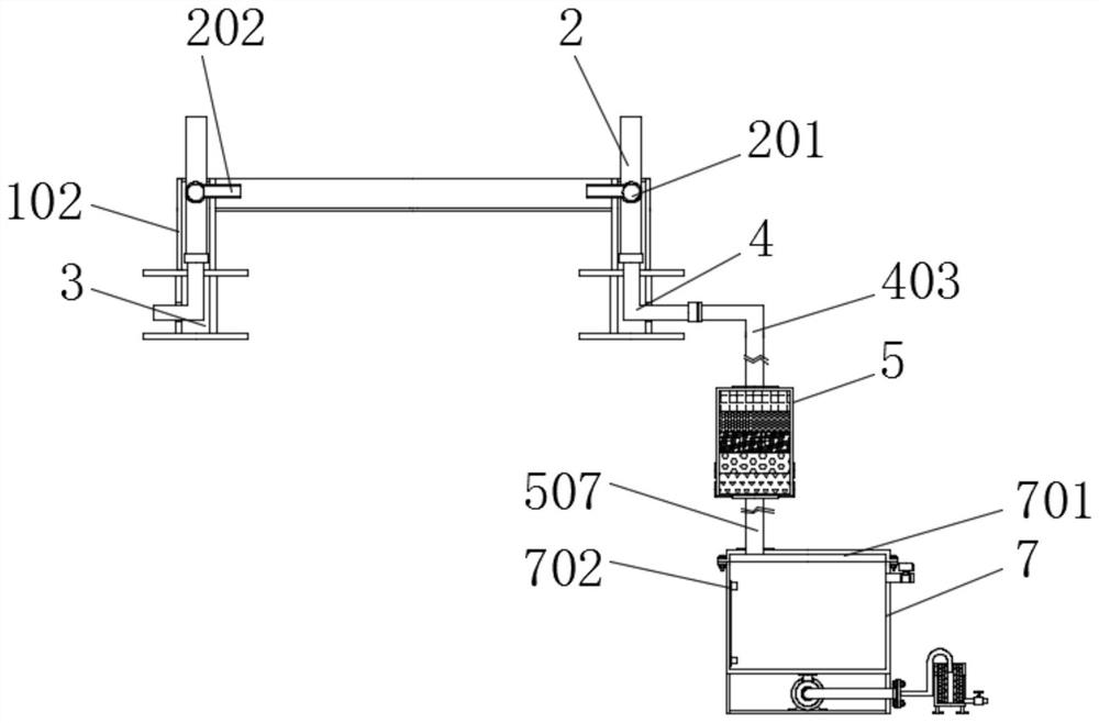 Rainwater collecting system of mobile house