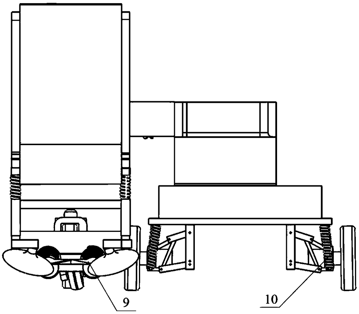 Self-propelled cabbage harvester