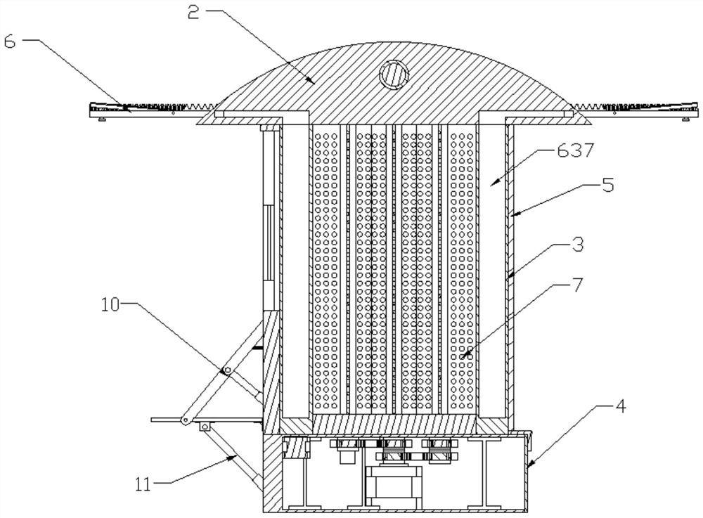 Intelligent bus shelter with movable rainproof devices