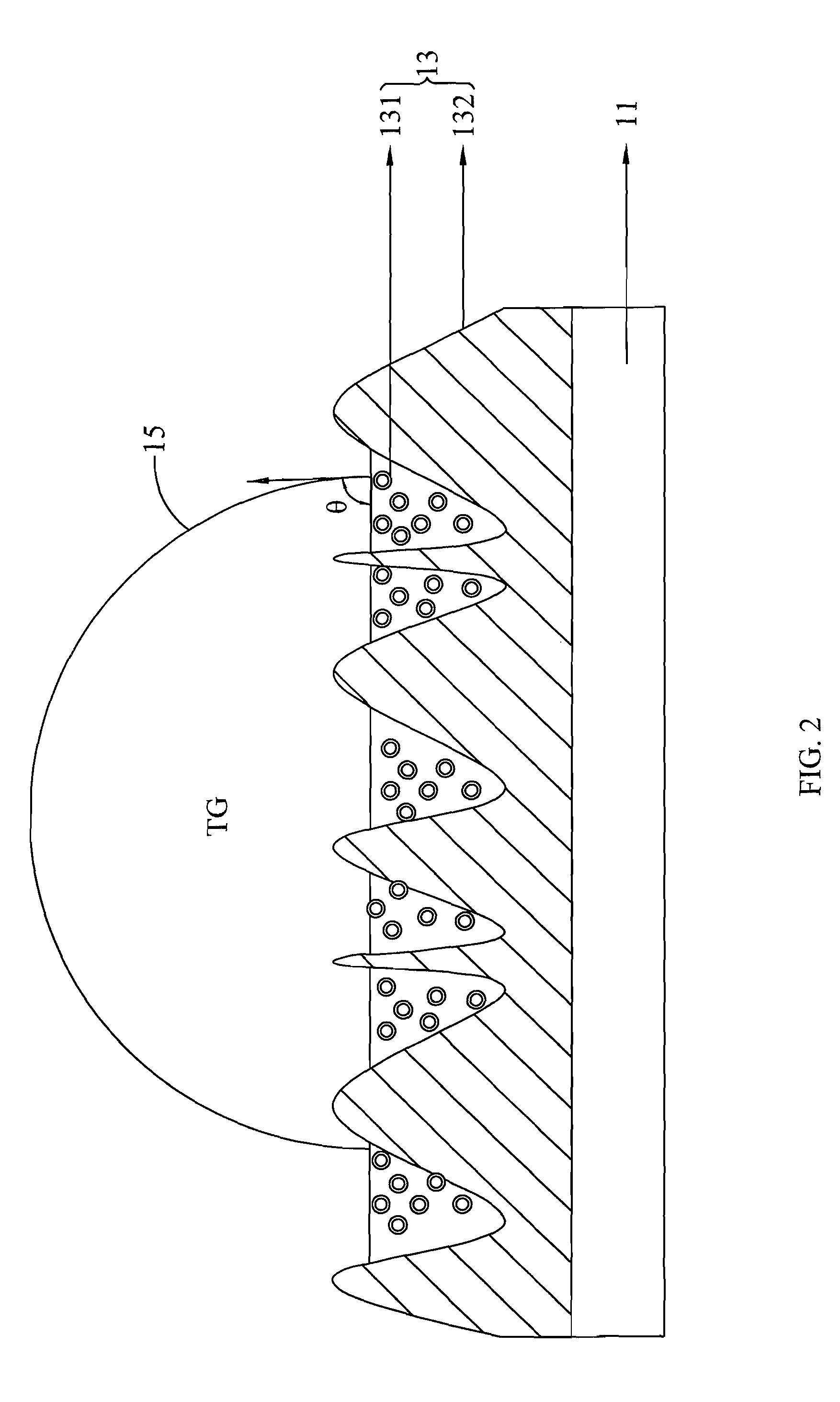 Biological detection device and method utilizing LCPCF film for testing liquid form samples containing triglyceride/HDL disposed thereon