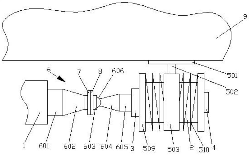 Tail gas treatment device suitable for automobile exhaust pipe