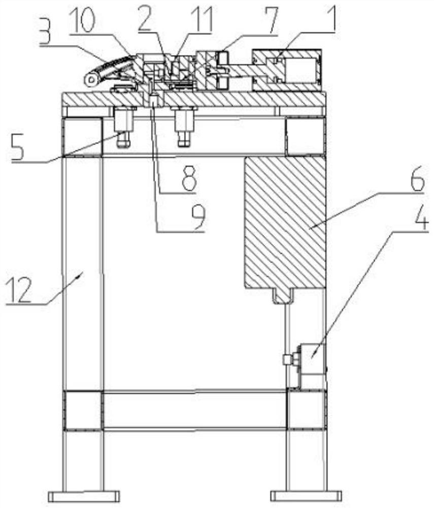 Engine rocker arm oil hole permeability automatic detection device