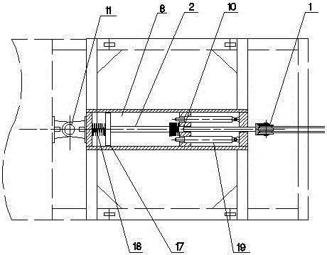 Tension quick release device for belt conveyor