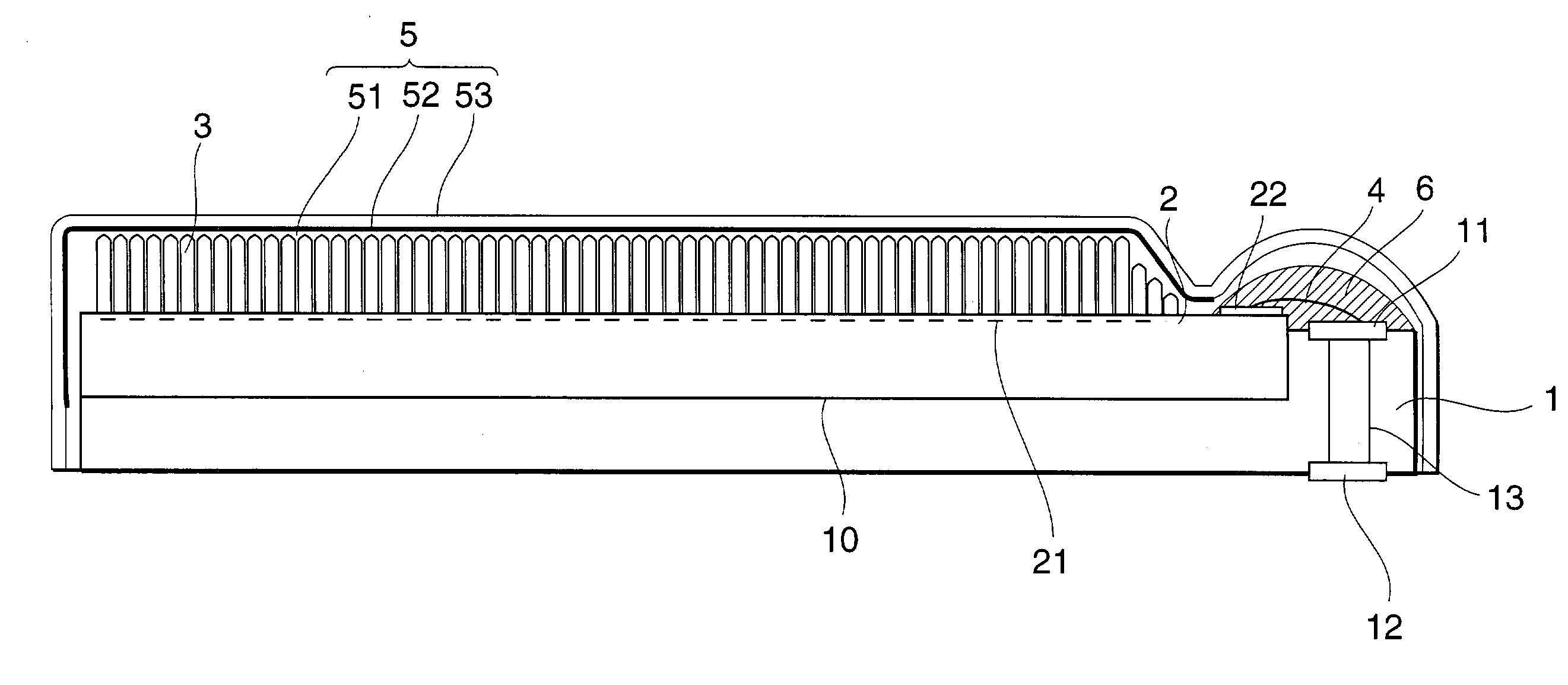 Radiation detector and method of manufacture thereof