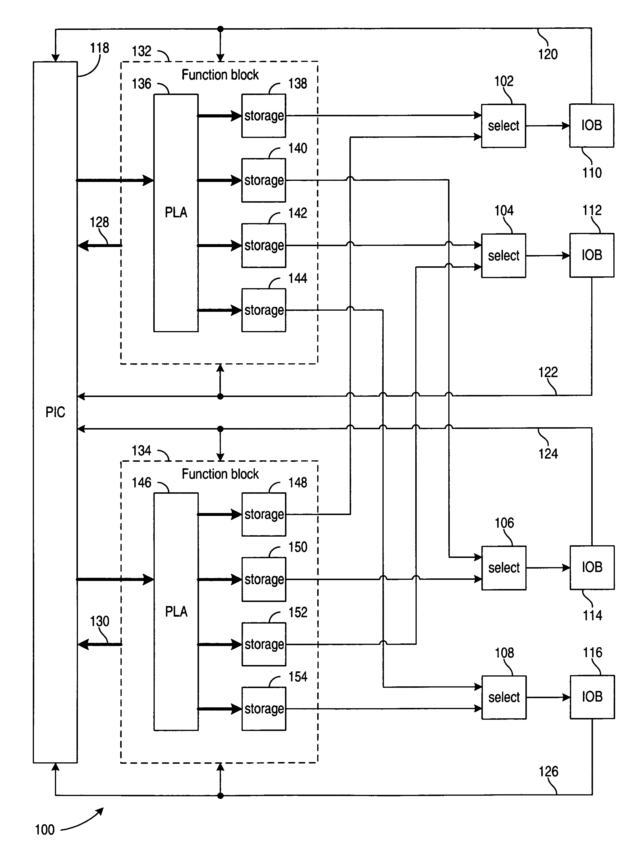 Programmable logic device having a programmable selector circuit