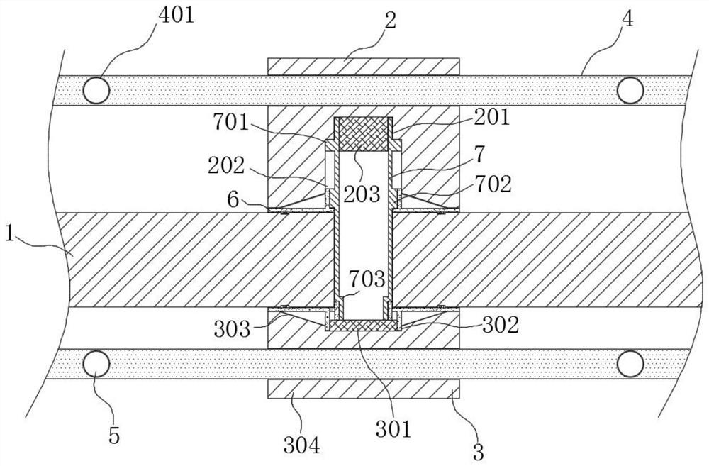 A prefabricated thermal insulation board fixing component auxiliary installation device