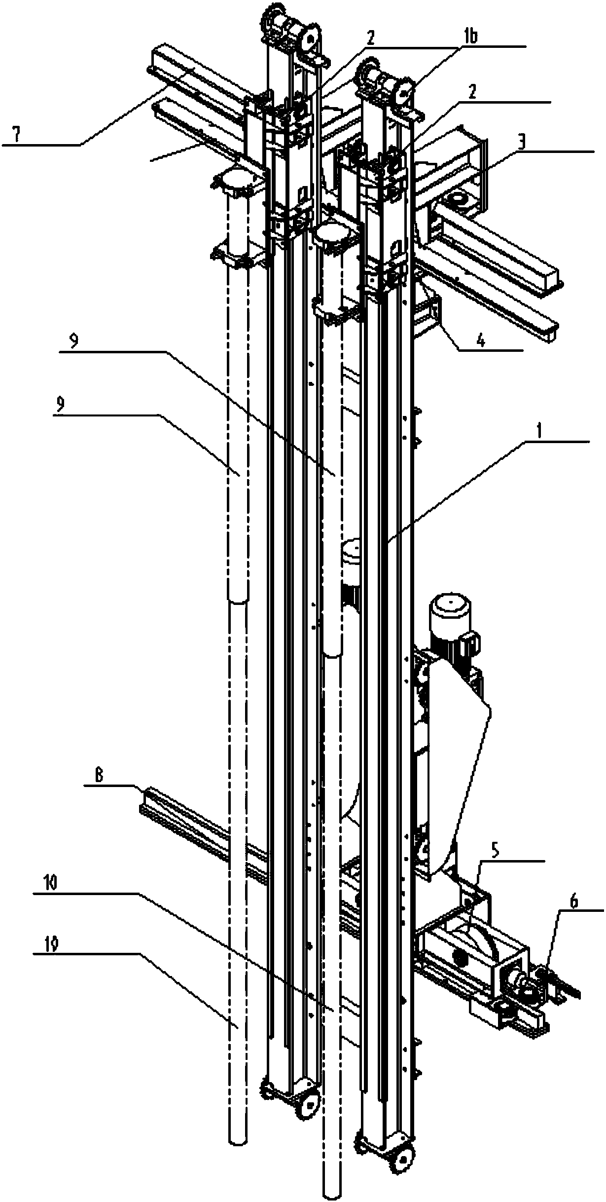 Dual gun device for continuous desulfurization and blowing desulfurization agent of steel plant