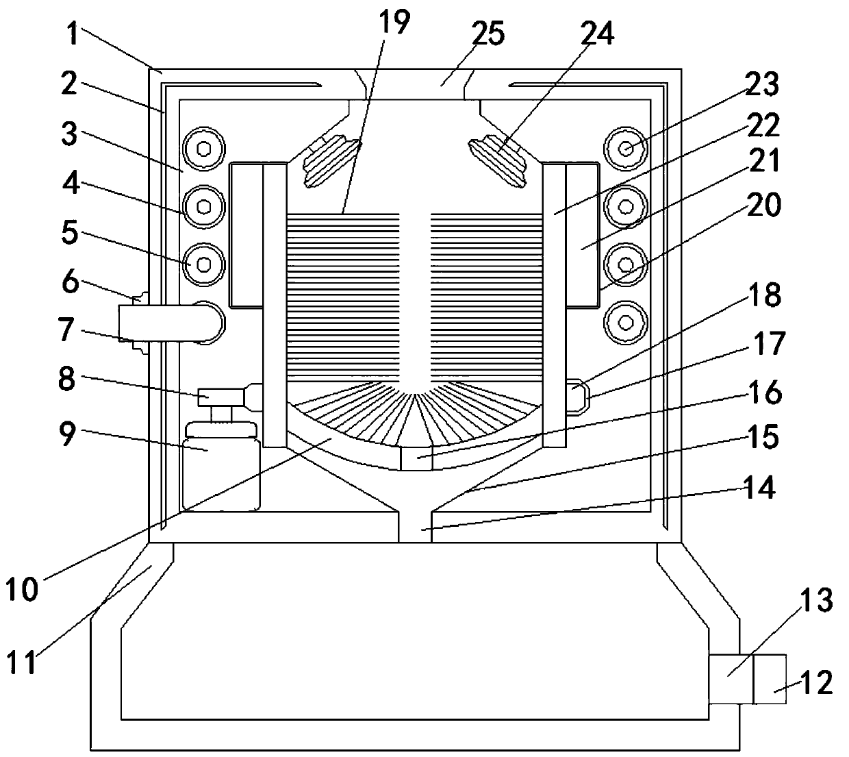 Novel disinfection device for oral medical instruments