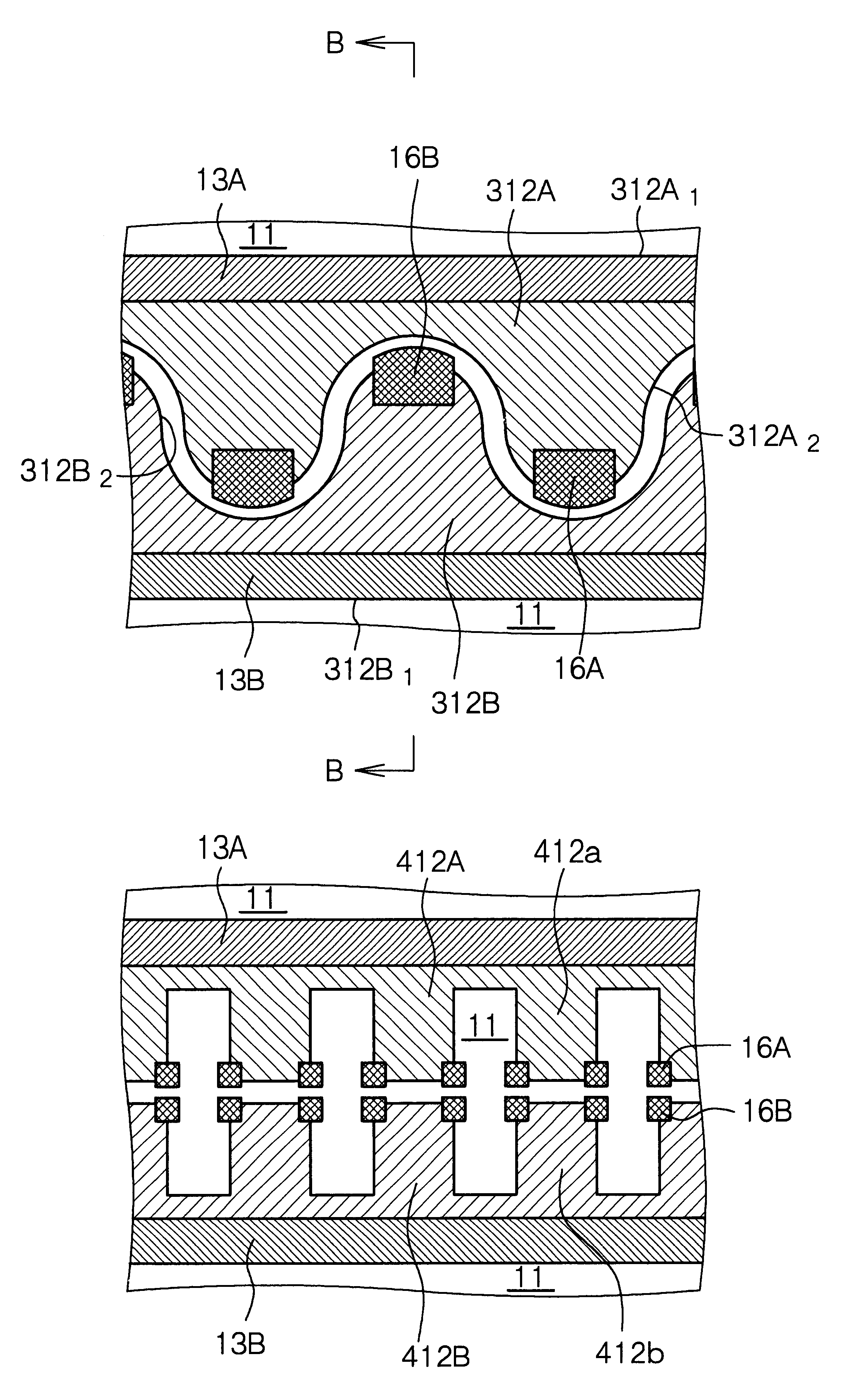 Alternating current driven type plasma display