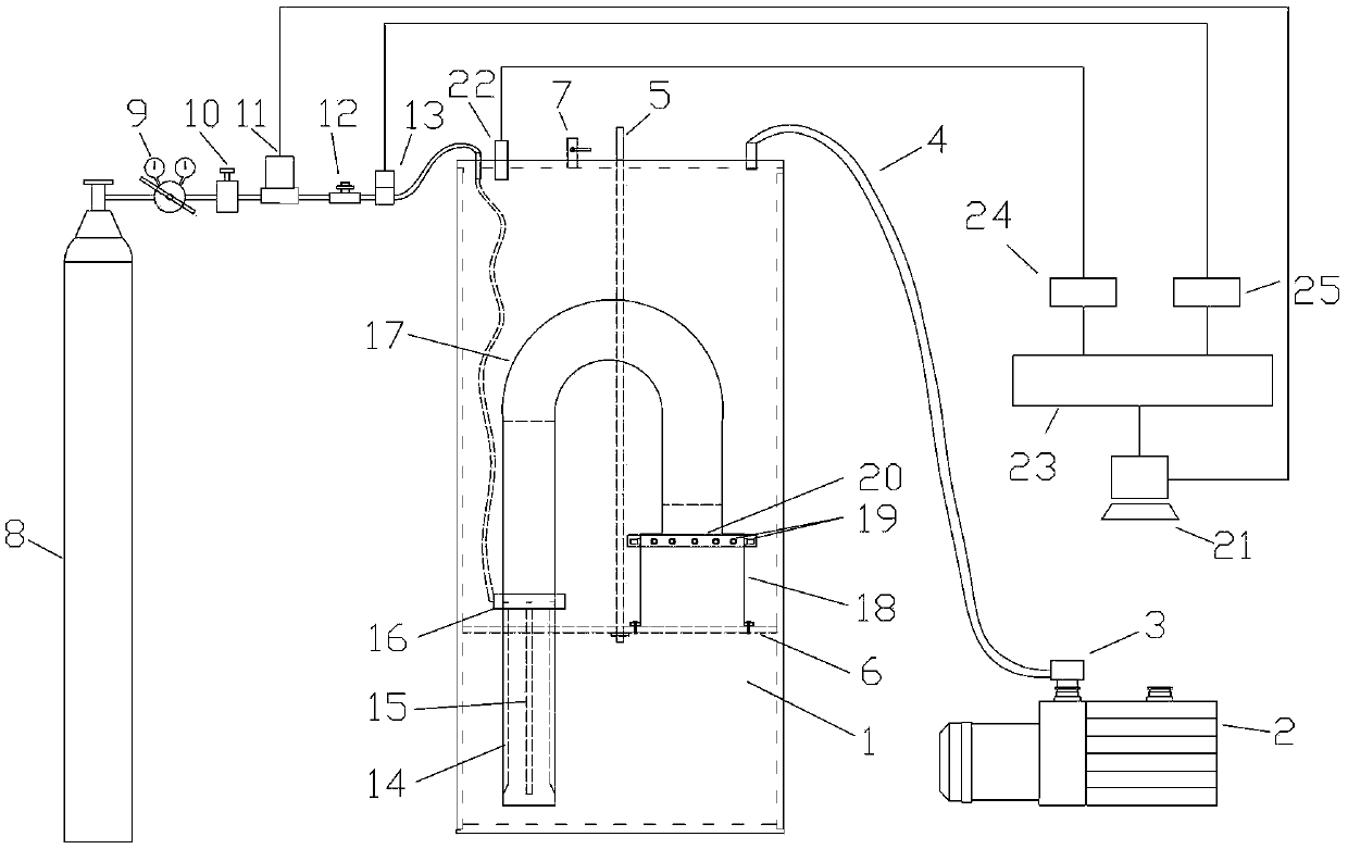 A lunar soil collection device and a simulated collection device