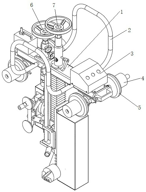 Tunnel blind pipe reaming machine and using method thereof