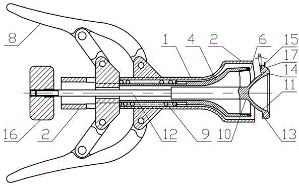 Stitching instrument for male penis prepuce circumcision