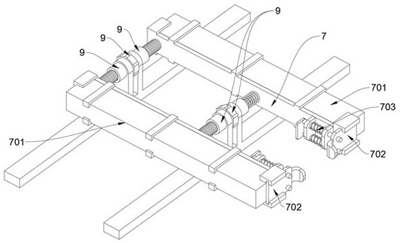 An injection molded toothbrush automatic separation and grinding device