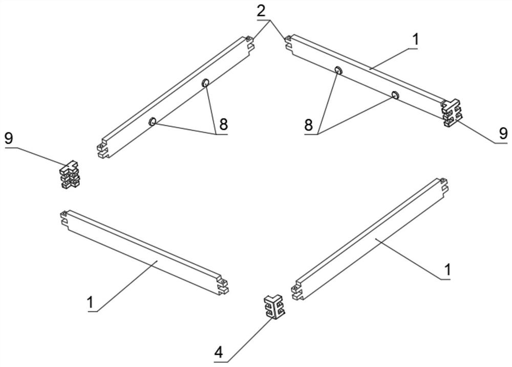 Split mounting type cooling fan with light bar assembly