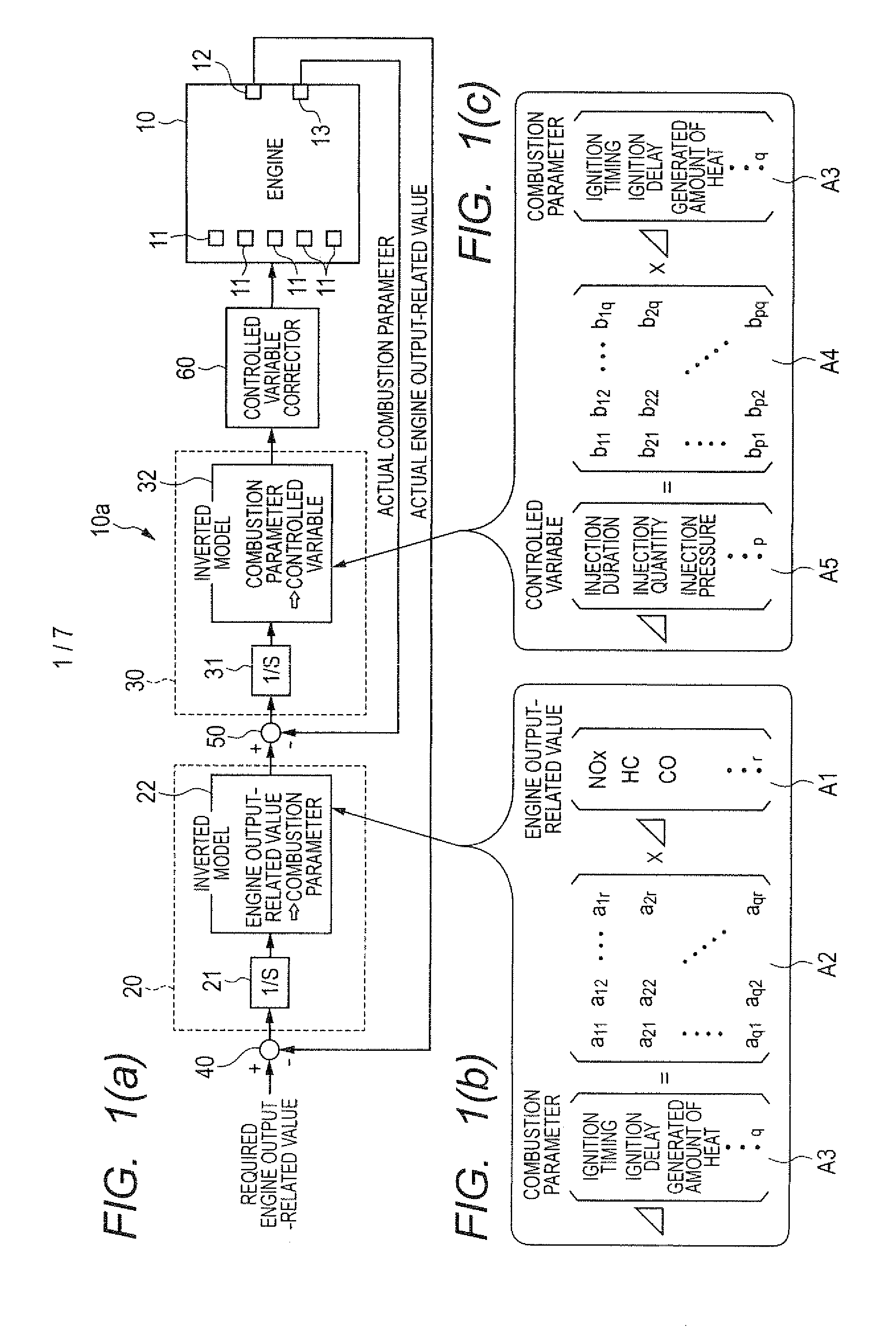 Engine control system with algorithm for actuator control