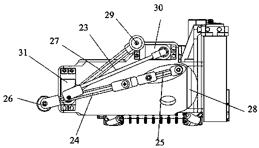 Floor sweeping robot capable of climbing stairs and working method thereof