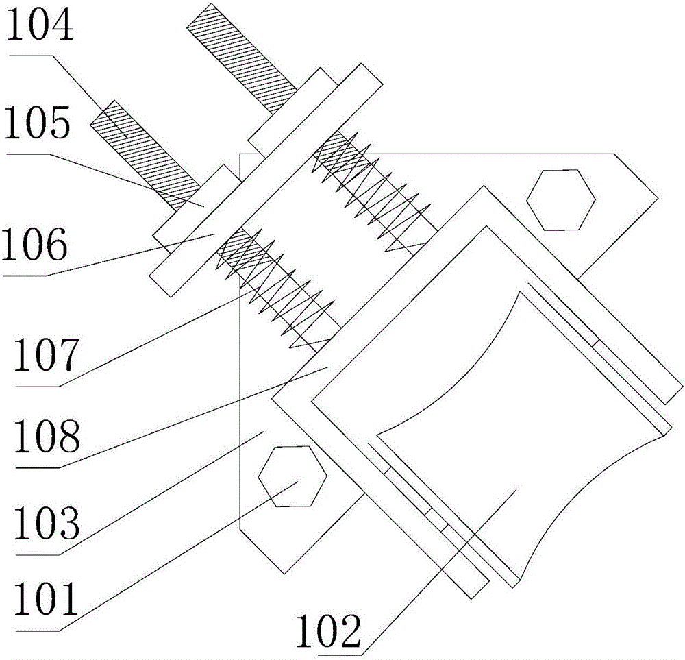 Skirt pile gripper for locking floating bridge