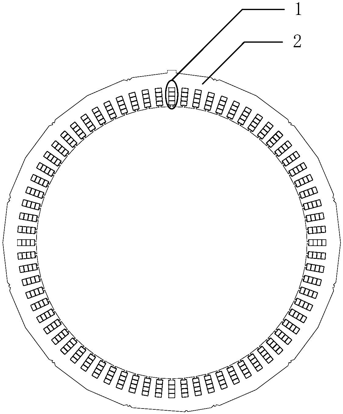 Flat wire motor stator slot insulation structure, and processing equipment and processing technology thereof