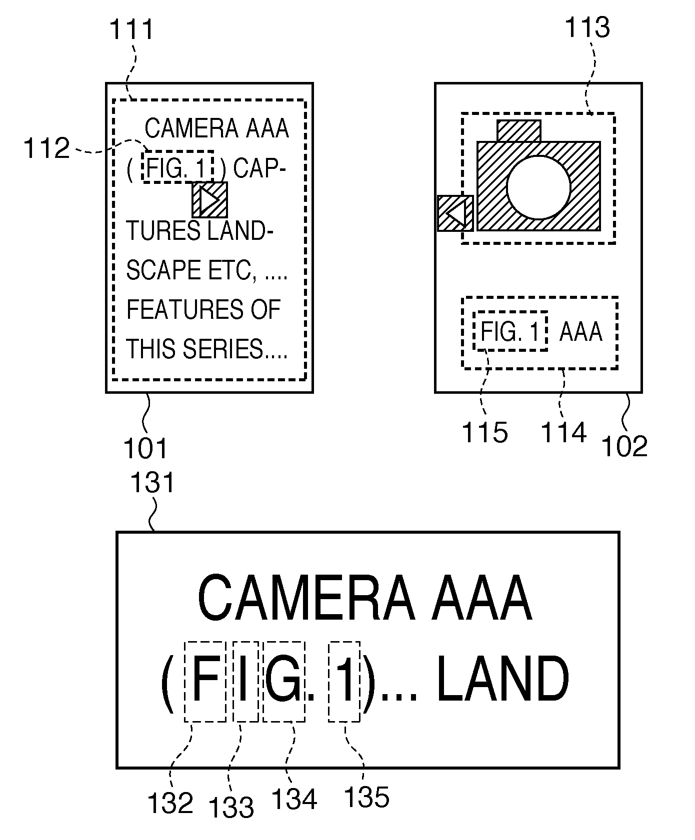 Processing document image including caption region