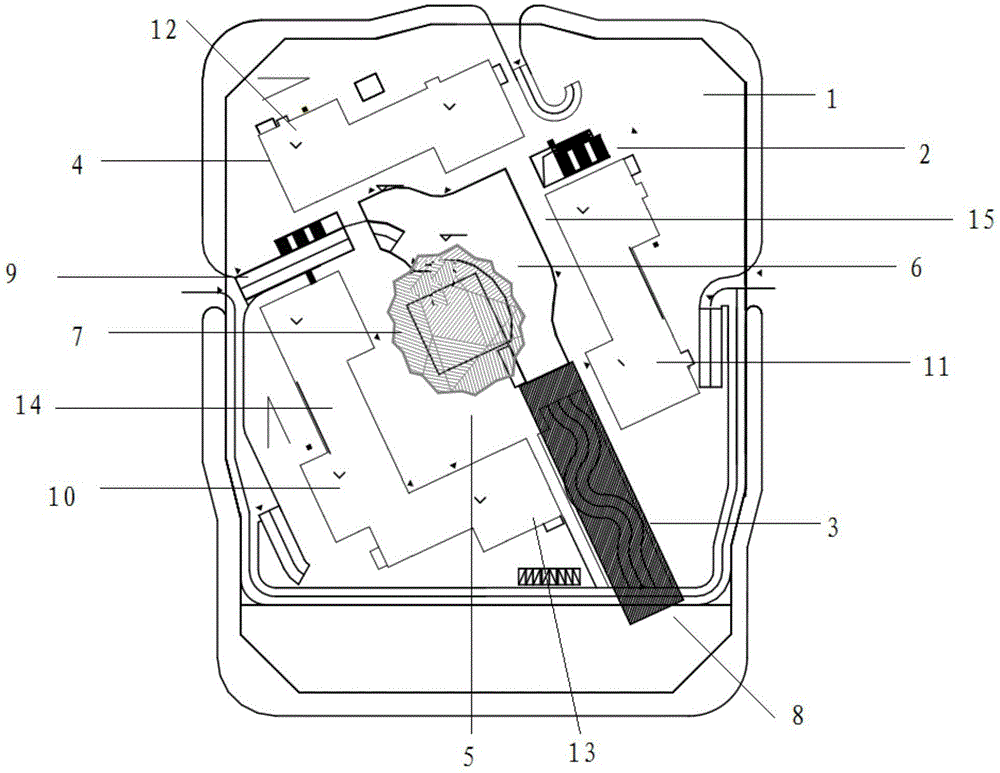 Building structure of entertainment plaza integrating shopping function and entertainment function