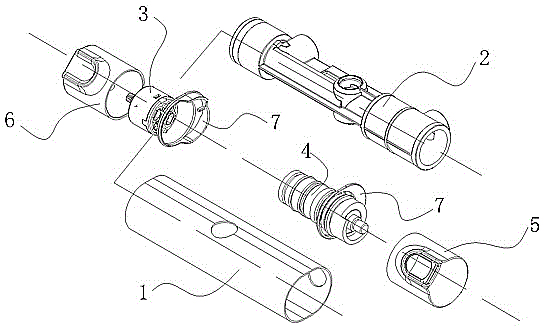 Constant-temperature faucet achieving double-path water output