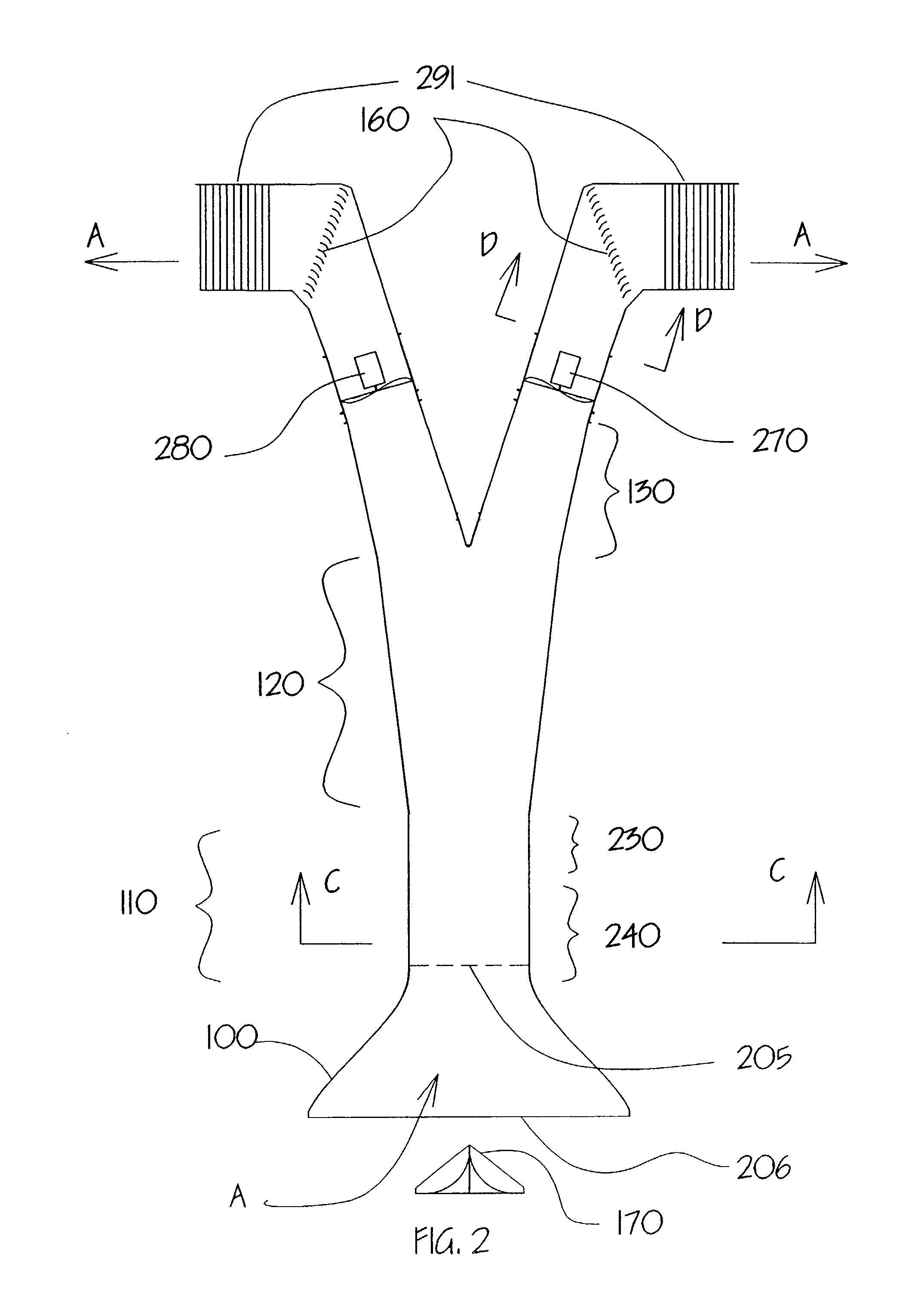 Vertical wind tunnel training device