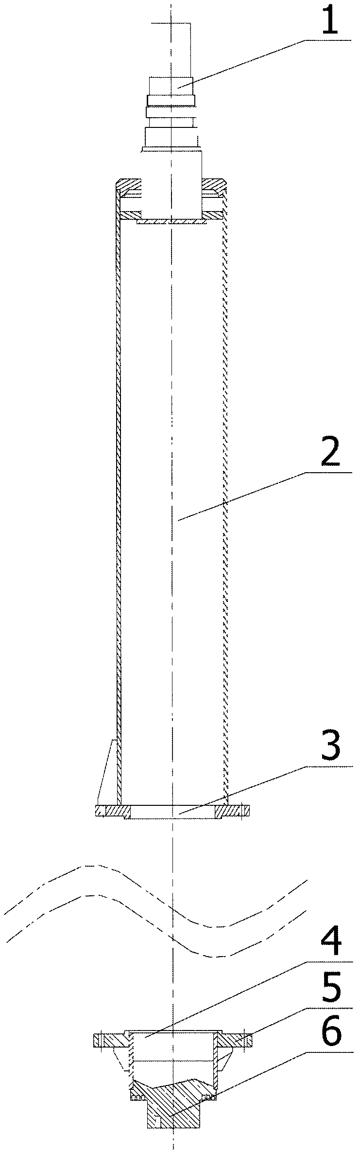 Hollow spindle device for powder concentrator