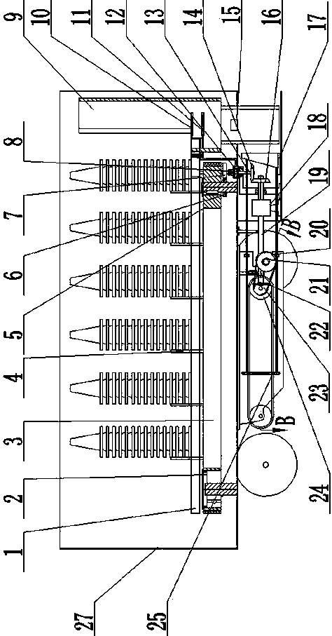 Automatic placing device for reflective cones