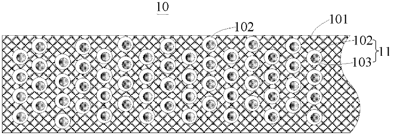 Medium substrate based on composite material and manufacturing method thereof
