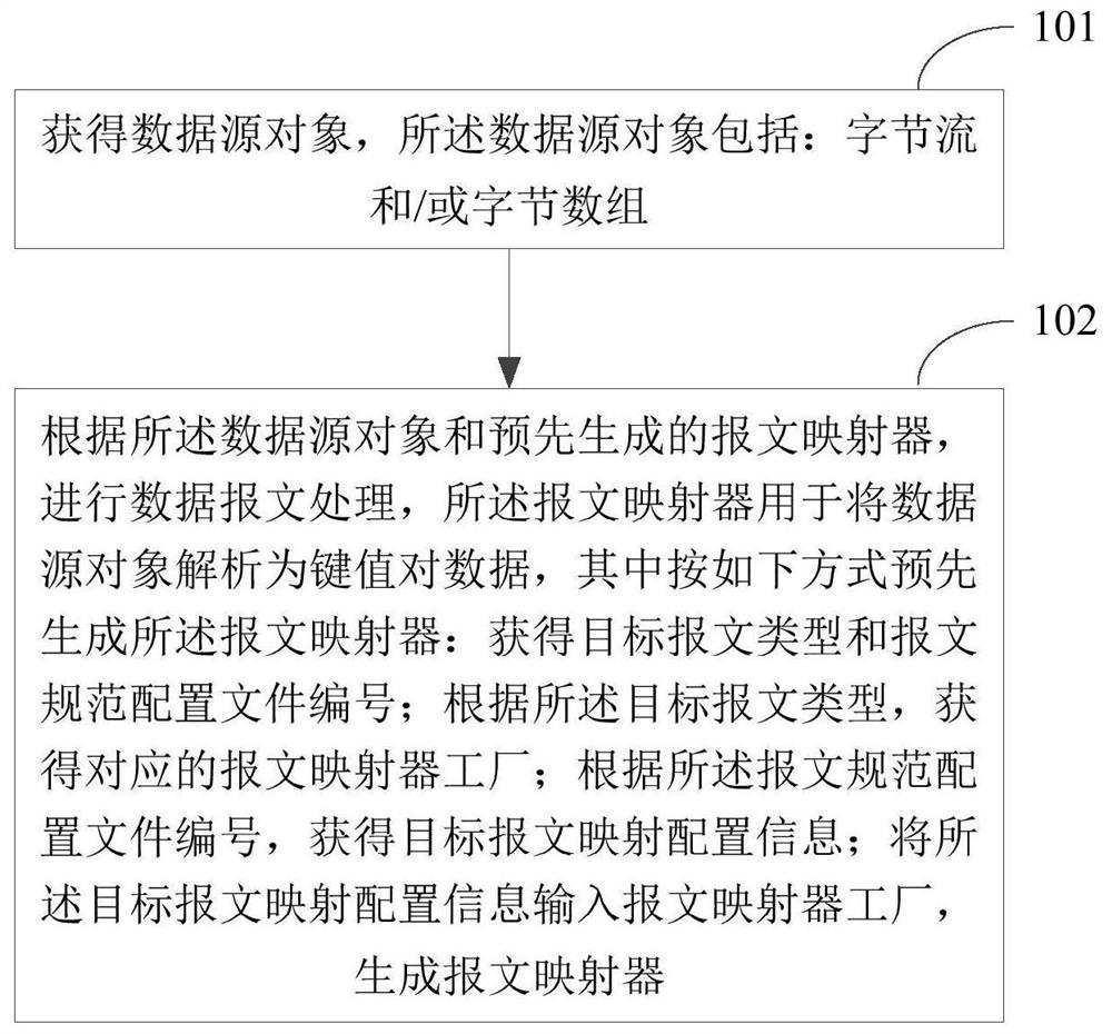 Data message processing method and device