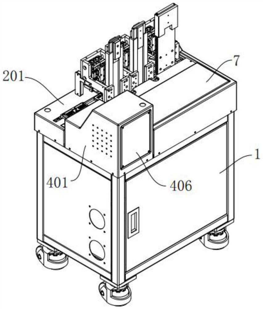 Automatic assembling machine for space key LINK of computer keyboard