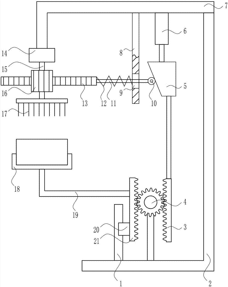 Heat dissipation and dust removal device for electric filter