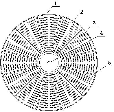 Grate slit structure for ground cement grate plate