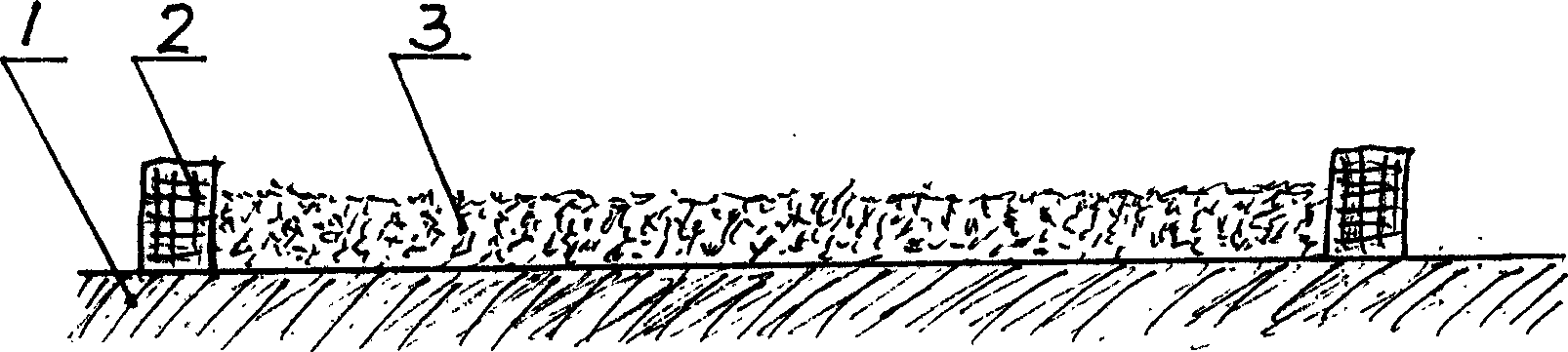 Construction method of stone ground