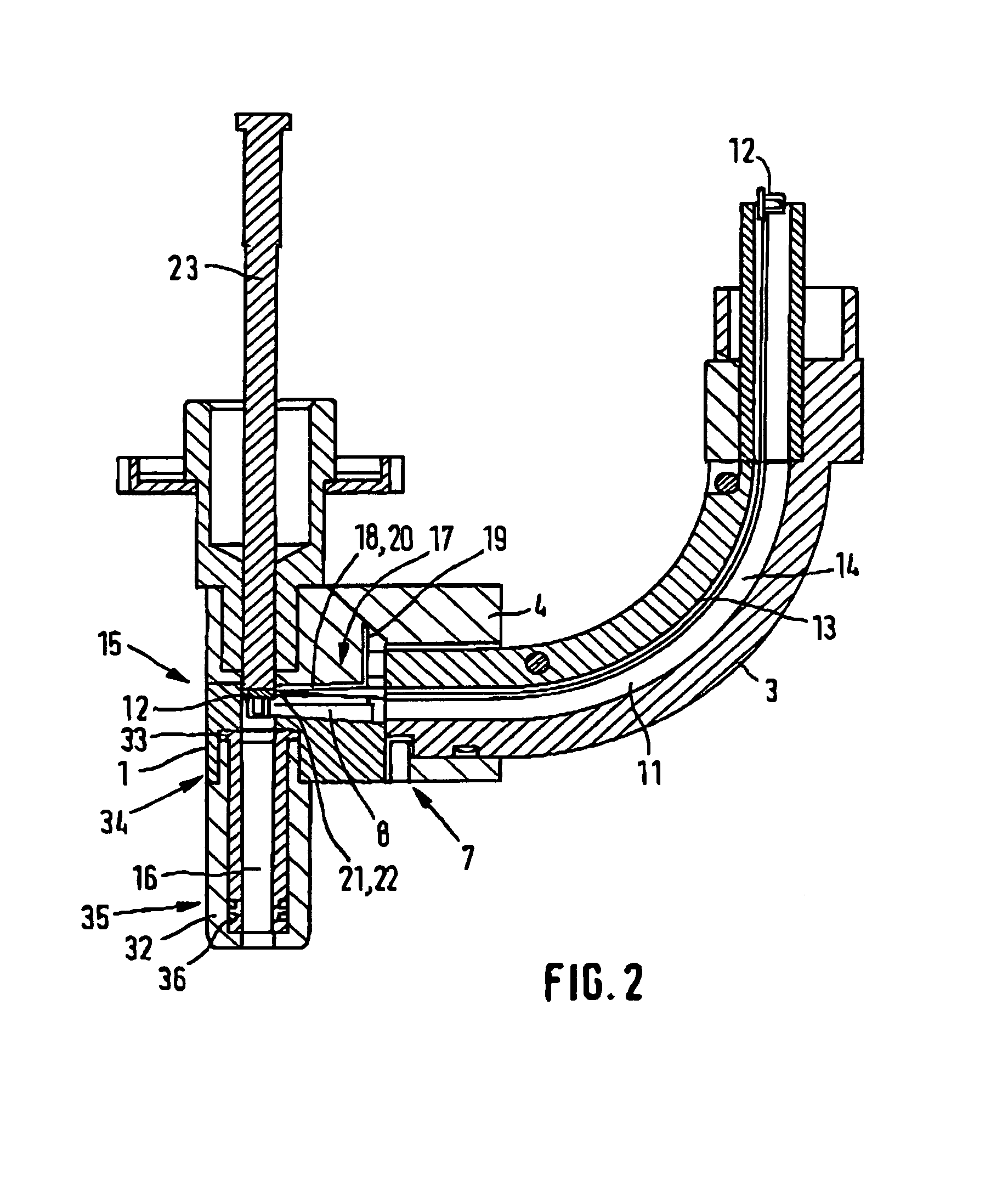 Conveyor for elongate components designed with a head and a shank