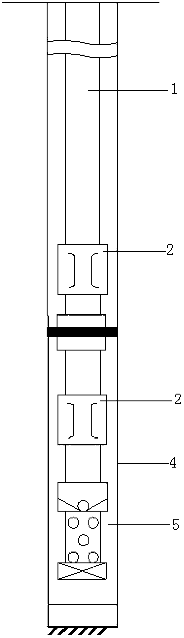 Profile control method for immobile string of injection well