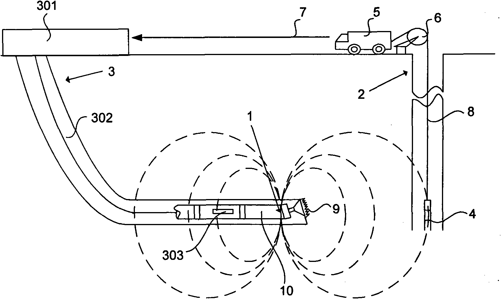 Active alternating magnetic field information-based method for guiding and positioning well drilling track
