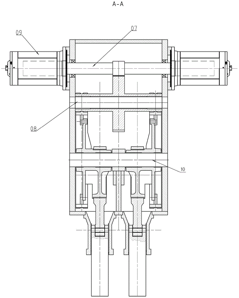 Main drive structure for high-speed servo press