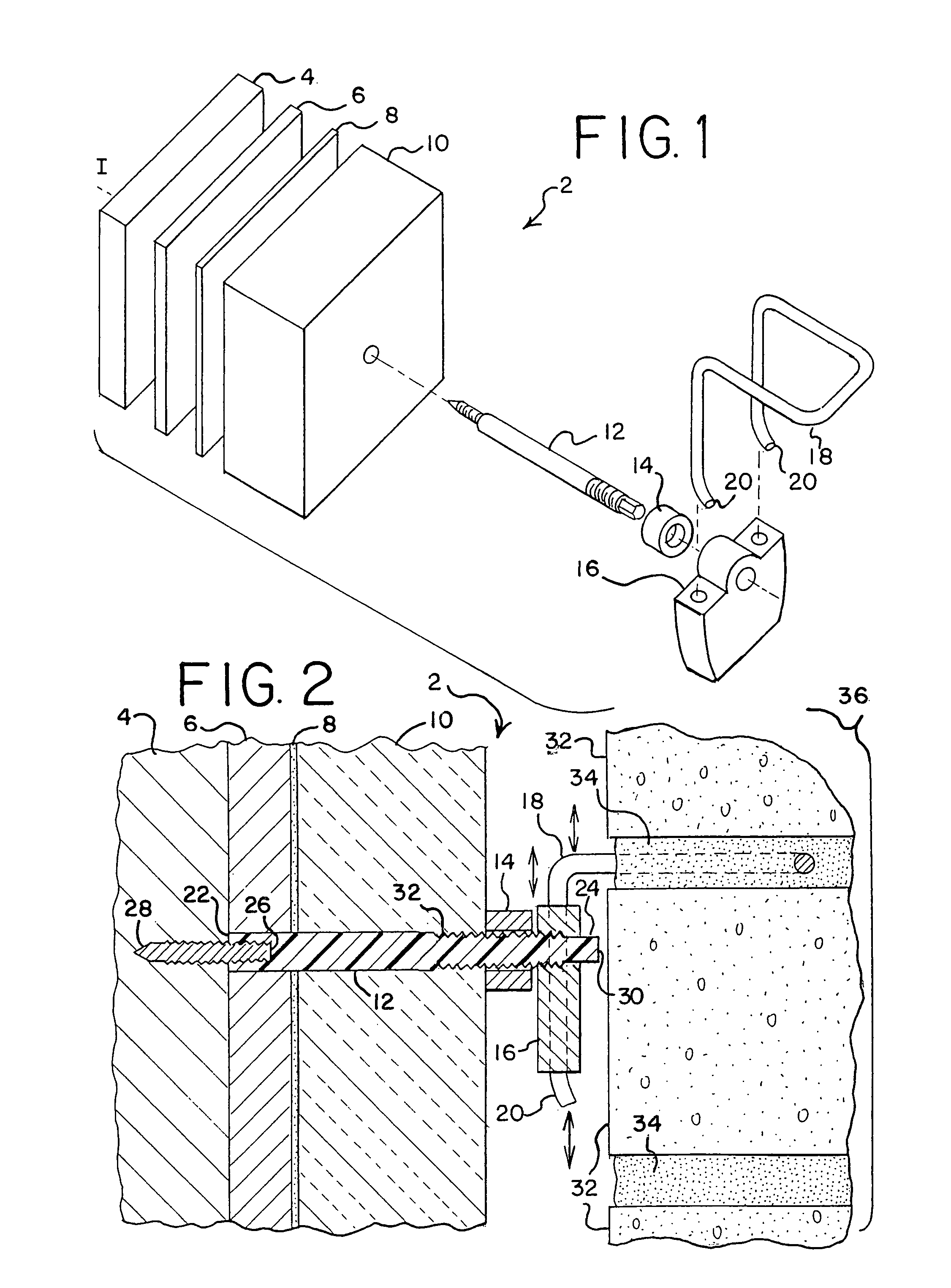 Composite fastener, belly nut, tie system and/or method for reducing heat transfer through a building envelope
