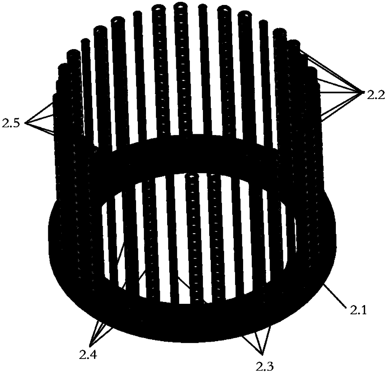 Auxiliary equipment and method for improving ion nitriding efficiency of surface of low-alloy structural steel