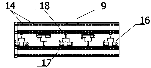 Fire truck telescopic arm structure