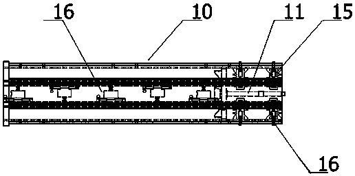 Fire truck telescopic arm structure