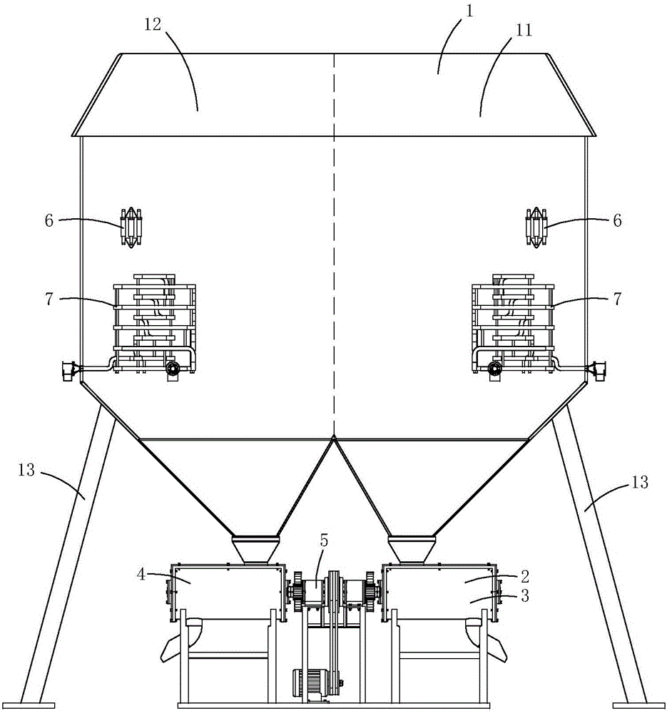 Logistics granary with ventilation heat-exchange systems