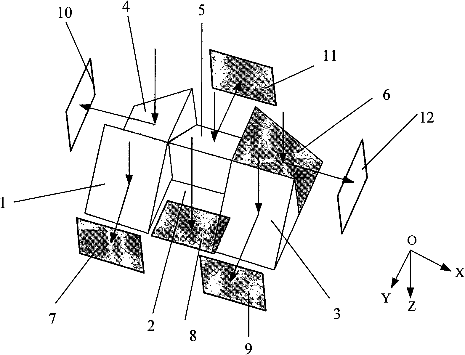 Optical splicing method of large-array photoelectric device